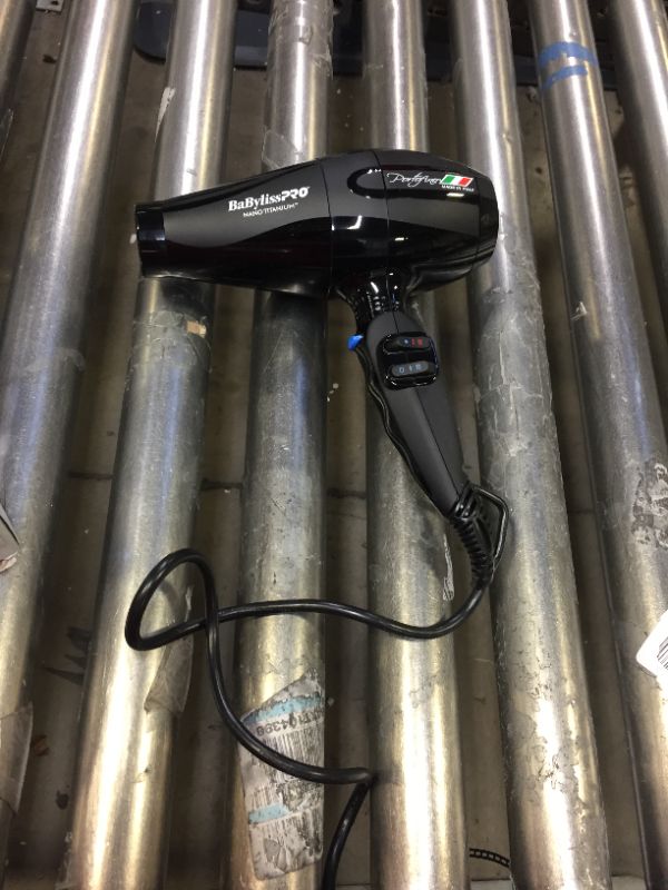 Photo 1 of BaBylissPRO Nano Titanium Italian Performance Hair Dryer - Professional Quality 2000 Watt Blow Dryer
