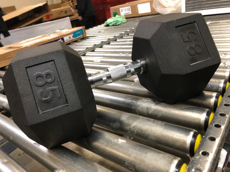 Photo 2 of  Rubber Coated Hex Dumbbell 85 lbs - Single (New)