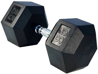 Photo 1 of  Rubber Coated Hex Dumbbell 85 lbs - Single (New)