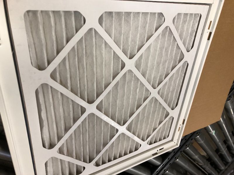 Photo 2 of 18" X 18" Return Air Filter Grille - Filter Included - Easy Plastic Tabs for Removable Face/Door - HVAC Vent Duct Cover - White [Outer Dimensions: 19.75w X 19.75h] 18 x 18 - MISSING ONE LOCK