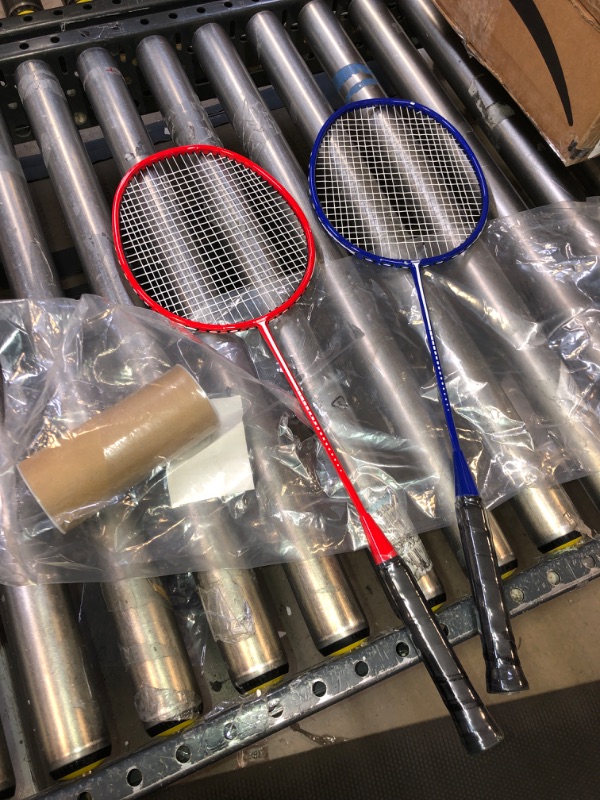 Photo 2 of Carbon Fiber Badminton Rackets 2 Pack, Badminton Set Including Badminton Bag| 2 Rackets| Nylon Badmintons
