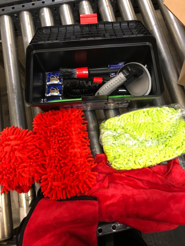 Photo 3 of HAIPHAIK Car Interior Cleaning Kit - Car Cleaning Kit & Car Wash Kit- Car Wash Supplies Built for The Perfect Car Wash - Car Wash Cleaning Tools Kit with Car Wash Brush Mop and Microfiber Towels