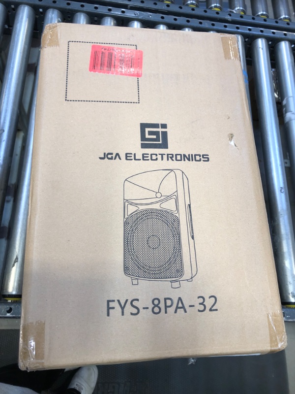Photo 4 of Active PA Speaker System, 8 inch Compact and Portable DJ Speakers with Bluetooth MP3/SD/FM/Remote Control/Wired Microphone-JGA Electronics