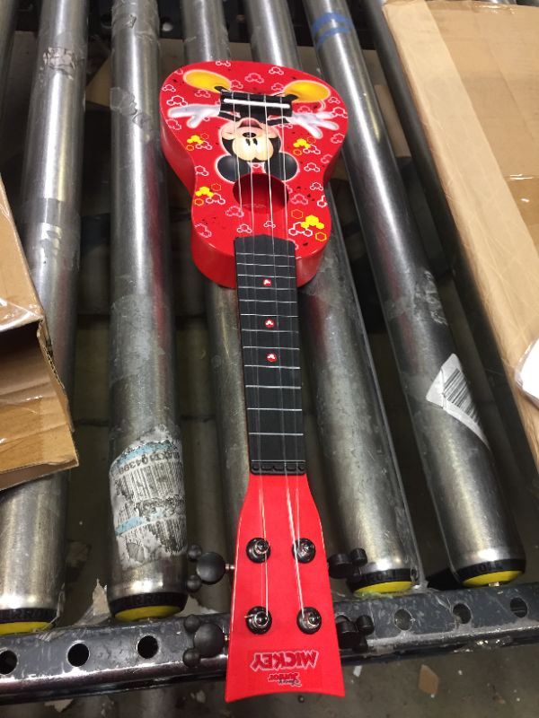 Photo 2 of First Act Mickey Mouse Toy Ukulele, 20 Inch - Ukulele for Beginners, Musical Instruments for Toddlers and Preschoolers - Features Your Child’s Favorite Disney Character