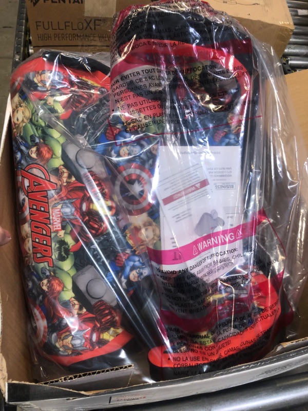 Photo 2 of KidsEmbrace Marvel Avengers Group Backless Booster Car Seat with Seatbelt Positioning Clip, Red, Blue, Yellow, and Green