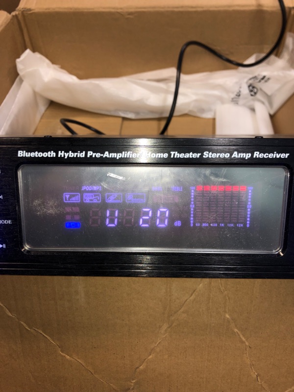 Photo 1 of Wireless Bluetooth Home Stereo Amplifier - Hybrid Multi-Channel 3000 Watt Power Amplifier Home Audio Receiver System w/ AM/FM Radio, MP3/USB,AUX,RCA Karaoke Mic in - Rack Mount, Remote - P3301BAT
