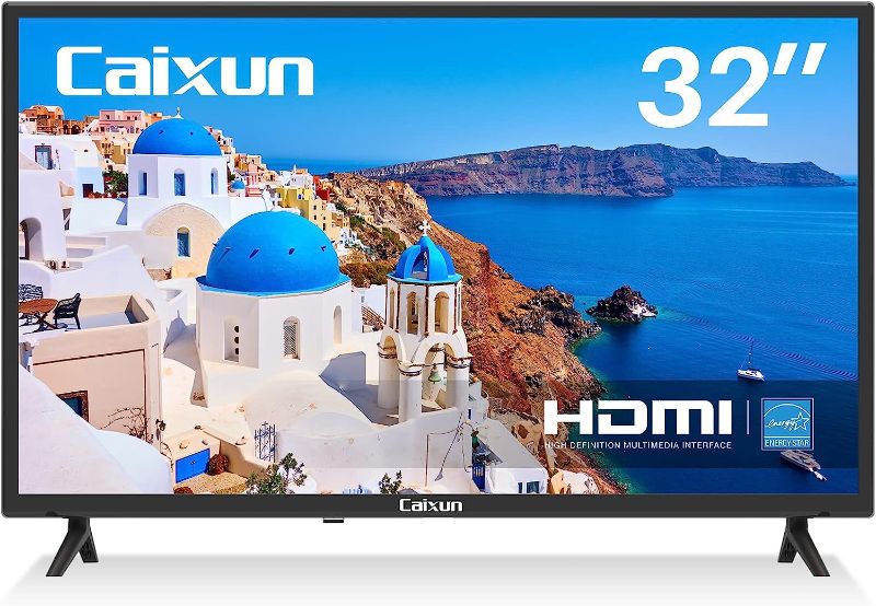 Photo 1 of Caixun EC32T1H, 32 inch HD 720P LED TV with HDMI, USB, AV in, Optical (HDMI Cable Included - 2022 Model)
