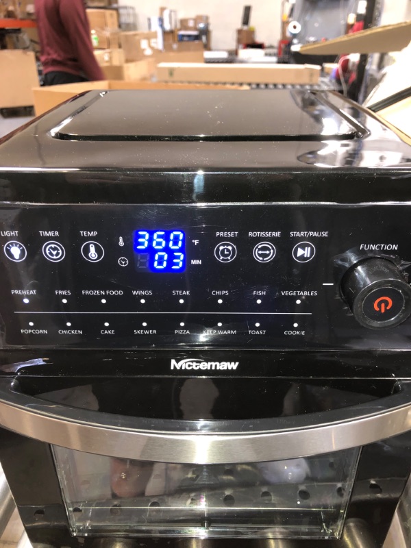 Photo 5 of 16-in-1 Air Fryer Oven, 13QT Toaster Oven Air Fryer Combo, Digital LED Touch Screen, 6-Slice Toast, Air Fry, Roast, Bake, Dehydrates, Reheat, 85% Less-oil, 5 Dishwasher Safe Accessories, 1700W 13 QT-16presets