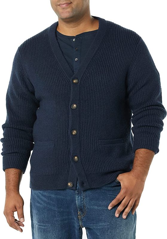 Photo 1 of Amazon Essentials Men's Long-Sleeve Soft Touch Cardigan Sweater- SIZE XL 
