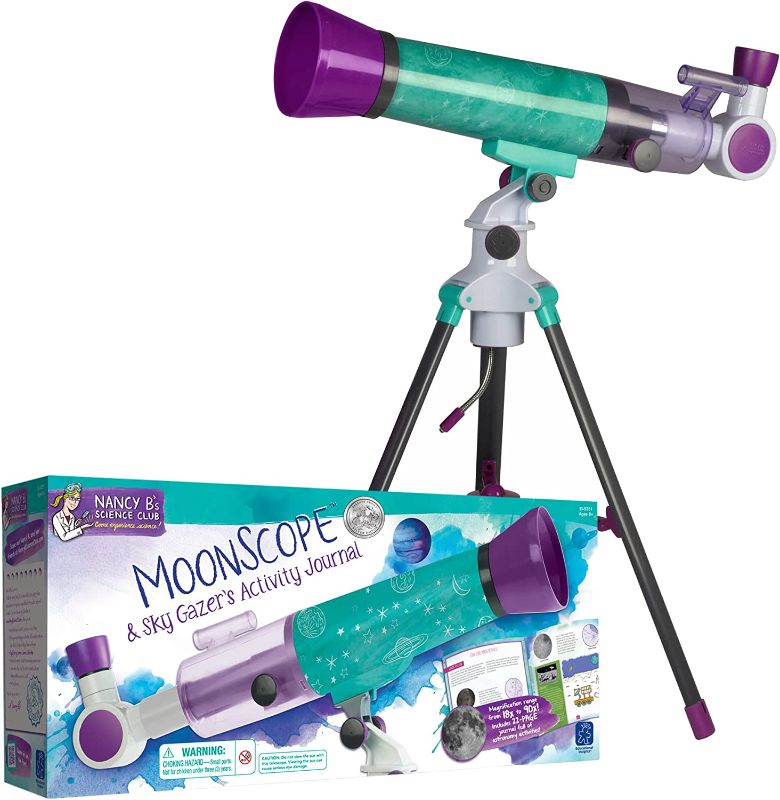 Photo 1 of Educational Insights Nancy B's Science Club MoonScope Kids Telescope, STEM Toy, Gift for Boys & Girls, Ages 8+
