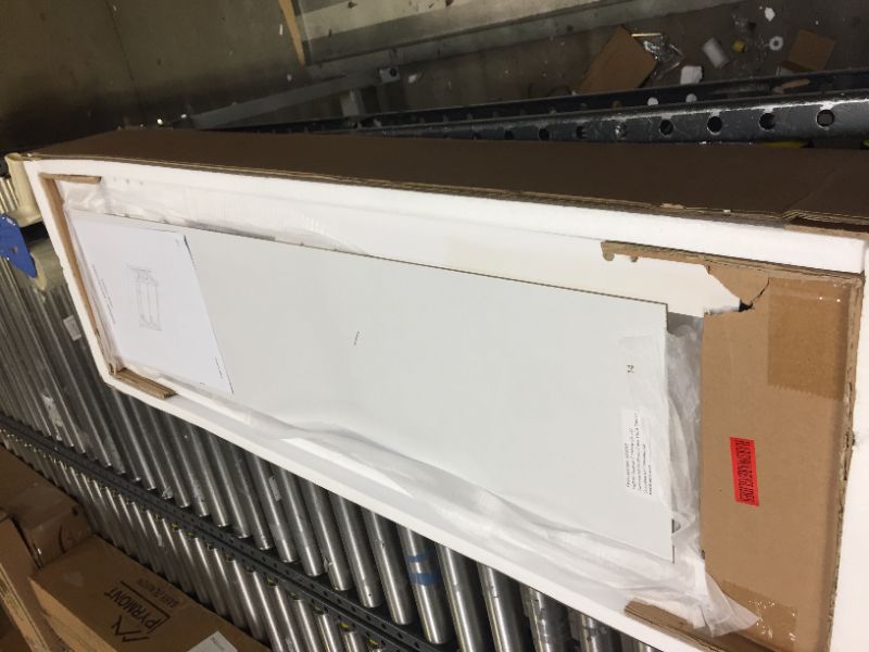 Photo 1 of ZENODDLY Narrow Console Table with Drawers, Entryway Table with Storage, Entry Table Console Tables for Entryway Hallway Hall Living Room, 3 Tiers Classic X Design White Accent Table Sofa Tables