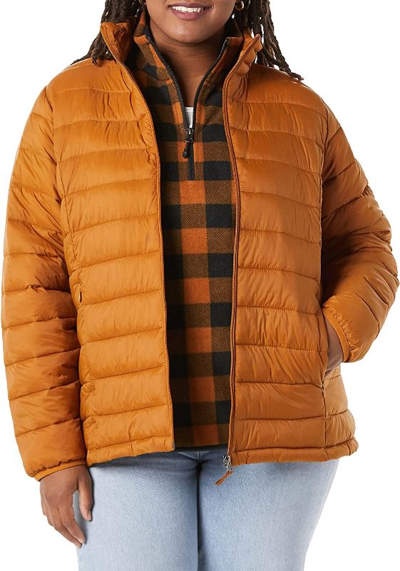 Photo 1 of Amazon Essentials Women's Lightweight Long-Sleeve Water-Resistant Puffer Jacket (Available in Plus Size)
