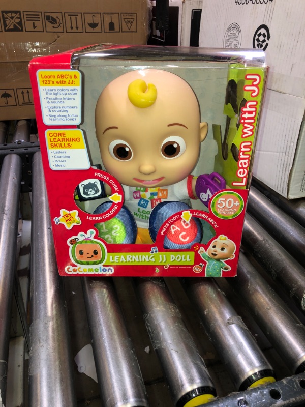 Photo 2 of CoComelon Interactive Learning JJ Doll with Lights, Sounds, and Music to Encourage Letter, Number, and Color Recognition, Kids Toys for Ages 18 Month