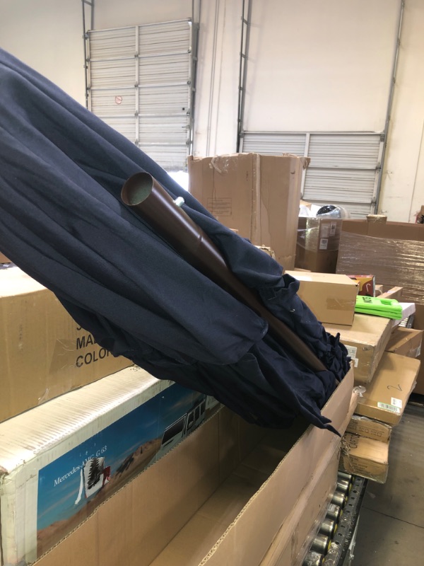 Photo 1 of EliteShade USA 10-Year-Non-Fading Sunumbrella 9Ft 3 Tiers Market Umbrella Patio Umbrella Outdoor Table Umbrella with Ventilation,Navy Blue Navy Blue 9ft