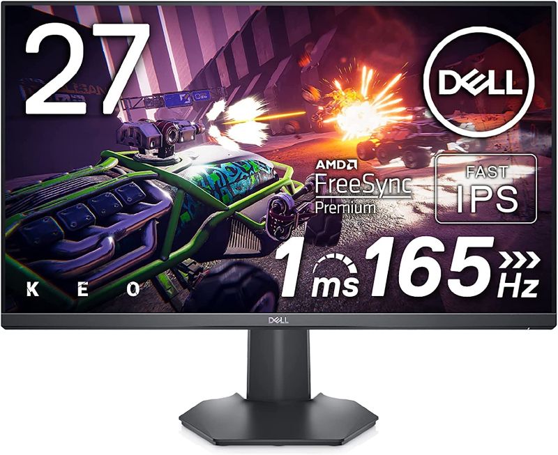 Photo 1 of Dell G2722HS IPS 27 Inch 165Hz Gaming Monitor - (FHD) Full HD 1920 x 1080p, LED LCD Display, AMD FreeSync Premium and NVIDIA G-Sync Compatible, HDMI, DisplayPort, Thin Bezel - Black
