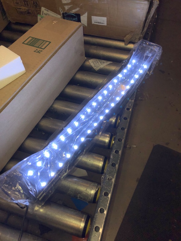 Photo 2 of AQQA Aquarium Light,Full Spectrum LED Fish Tank Lights,12"-54" Adjustable Multi-Color White Blue Red Green LEDs with Extendable Brackets,14W-31W for Freshwater Plants 23W(24"-32")