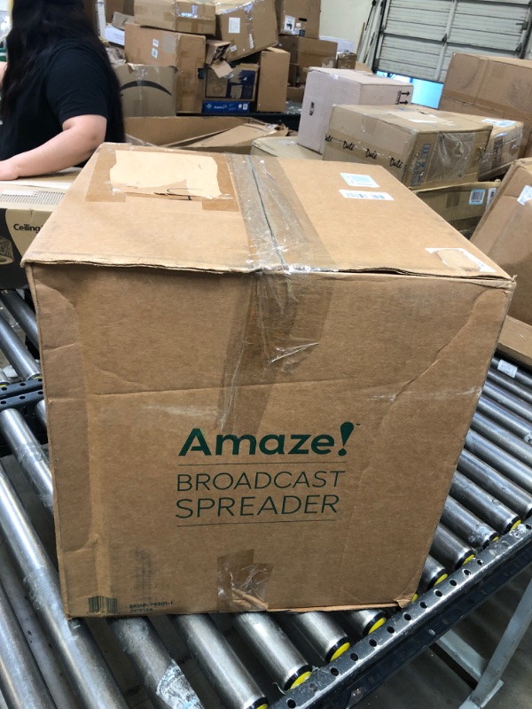 Photo 2 of AMAZE 75201 Broadcast Spreader-Quickly and Accurately Apply up to 10,000 sq. ft. of Grass Seed, Fertilizer, and Other Lawn Care Products to Your Yard, 75201-1
