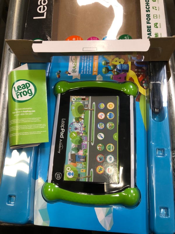 Photo 3 of LeapFrog LeapPad Academy Kids’ Learning Tablet, Green