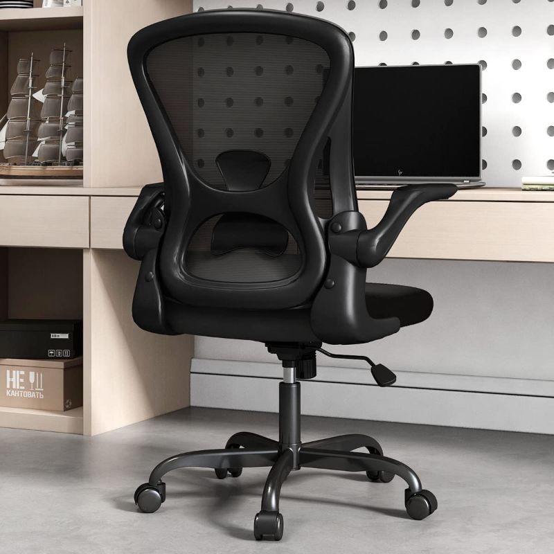 Photo 1 of Sytas Home Office Chair Ergonomic, Mesh Desk Chair Lumbar Support, Ergonomic Computer Chair Adjustable Armrest
MISSING HARDWARE*****************