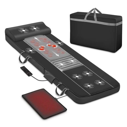 Photo 1 of Comfier Full Body Shiatsu Back Massage Mat with Heat,10 Motors Vibrating Massage Mattress - 3001
