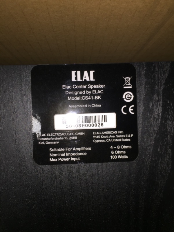 Photo 4 of ELAC Dual 4" Center Speaker