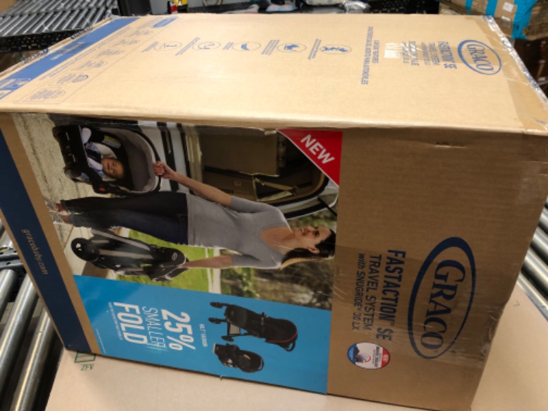 Photo 1 of Graco FastAction SE Travel System | Includes FastAction SE Stroller and SnugRide 30 LX Infant Car Seat, Hilt 2 Piece Set(Pack of 1) FastAction Fold SE Hilt