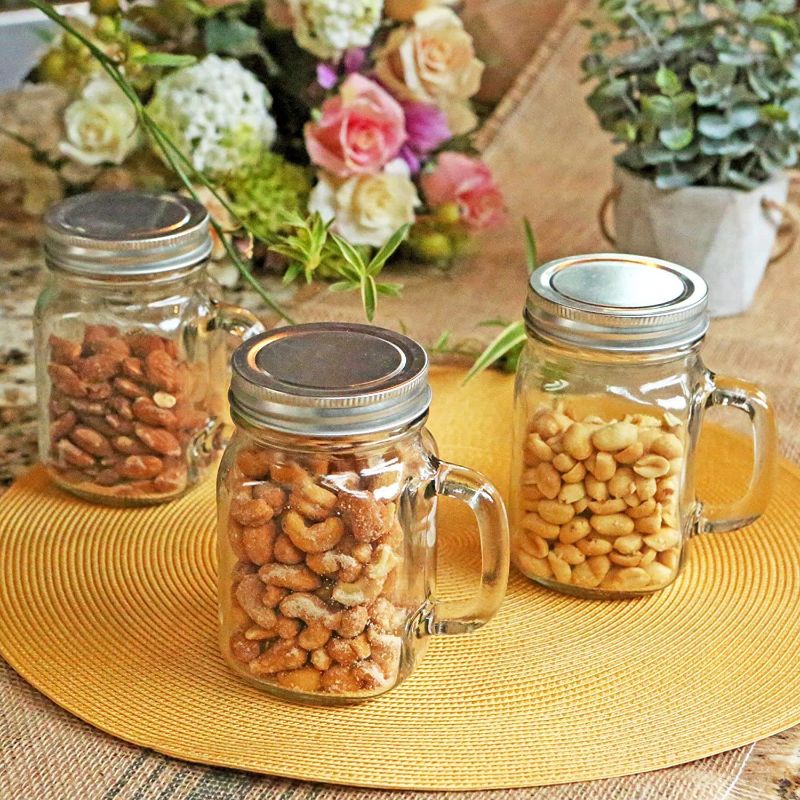 Photo 1 of  16 oz. Mason Jar Mug With Solid Lid (Set of 12)| Kitchen Drinking Glass or DIY Party Favor,Glass Jar with Lid
Visit th