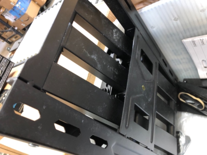 Photo 1 of USX MOUNT Full Motion TV Mount for 42"-80" TVS, Fits 16" 18" or 24" Studs, TV Wall Mount Bracket Tilt Swivel Extension TV Mounts with Dual Articulating Arms, Max VESA 600x400mm, Max Capacity 110lbs --------- LOOSE HARDWARE, MISSING SOME HARDWARE, POSSIBLY