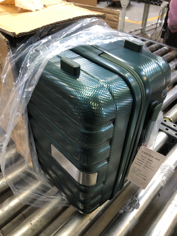 Photo 1 of Hanke Upgrade Carry On Luggage Airline Approved, 20'' Lightweight Hardside Suitcase PC Hardshell Luggage with Spinner Wheels & TSA Lock, Carry-On 20-Inch(Gray) Carry-On 20-Inch Gray