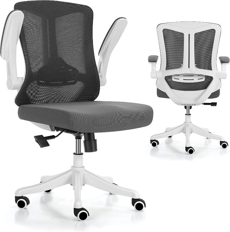 Photo 1 of Eognyzie Home Office Desk Chairs with Ergonomic Adjustable Back Support, Mesh Computer Gaming Chair with Adjustable Ergonomic Lumbar Support for Home Office Work --------- BOX DAMAGED, LOOSE HARDWARE, MISSING SOME HARDWARE