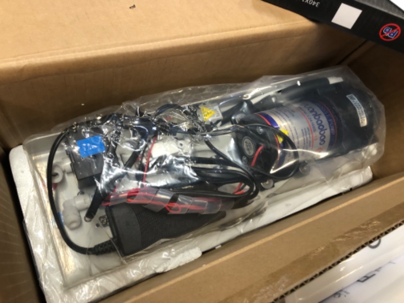 Photo 1 of SimPure Tankless UV Reverse Osmosis System Under Sink, 400GPD RO Water Filter System, 5 Stage Filtration TDS Nearly 0, 1.5:1 Pure to Drain, Built-in Booster Pump, SGS Certified, Model T1-400