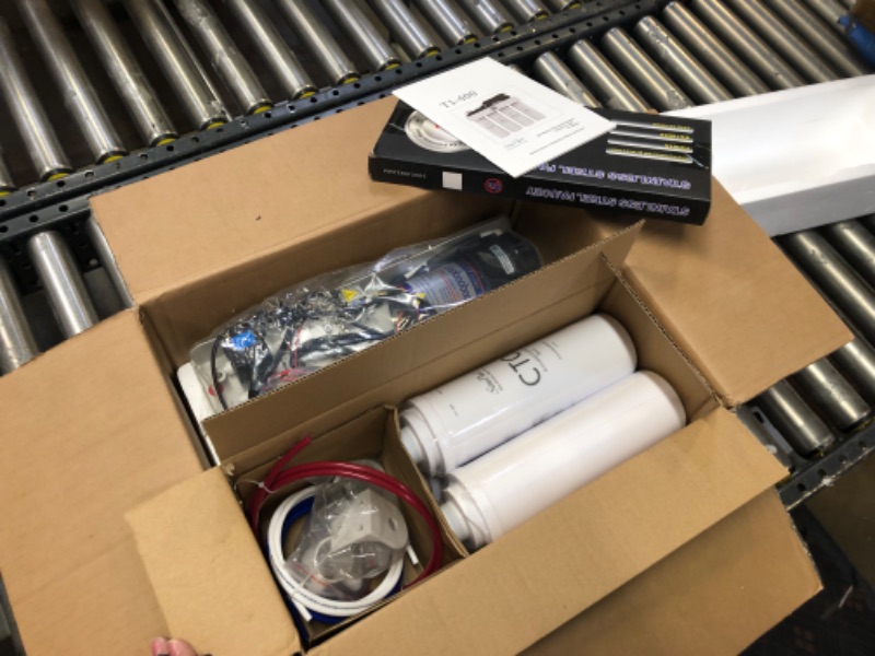 Photo 1 of SimPure Tankless UV Reverse Osmosis System Under Sink, 400GPD RO Water Filter System, 5 Stage Filtration TDS Nearly 0, 1.5:1 Pure to Drain, Built-in Booster Pump, SGS Certified, Model T1-400