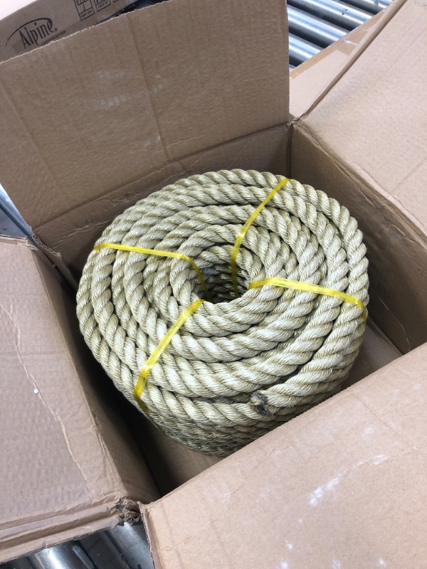 Photo 2 of 100 feet Twisted ProManila - UnManila Rope, Three Strand Twisted Rope with 3/4 Inch Diameter for Decor, Crafts, Sporting, and Landscaping
