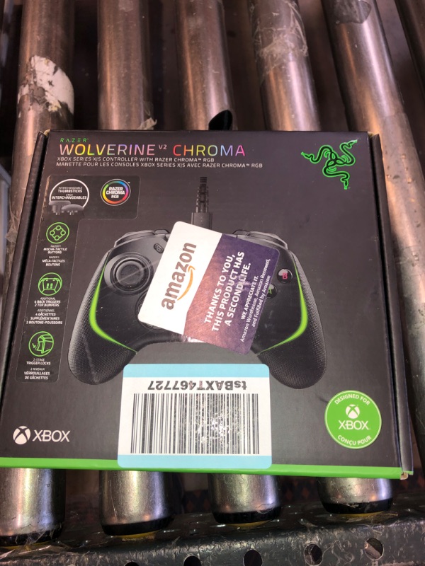 Photo 3 of Razer Wolverine V2 Chroma Wired Gaming Pro Controller for Xbox Series X|S, Xbox One, PC: RGB Lighting - Remappable Buttons & Triggers - Mecha-Tactile Buttons & D-Pad - Trigger Stop-Switches - Black
