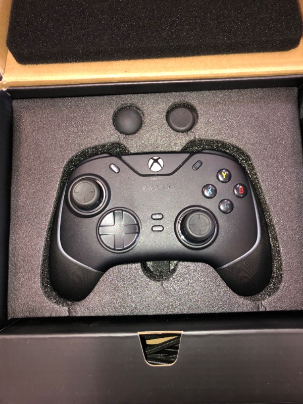 Photo 2 of Razer Wolverine V2 Chroma Wired Gaming Pro Controller for Xbox Series X|S, Xbox One, PC: RGB Lighting - Remappable Buttons & Triggers - Mecha-Tactile Buttons & D-Pad - Trigger Stop-Switches - Black
