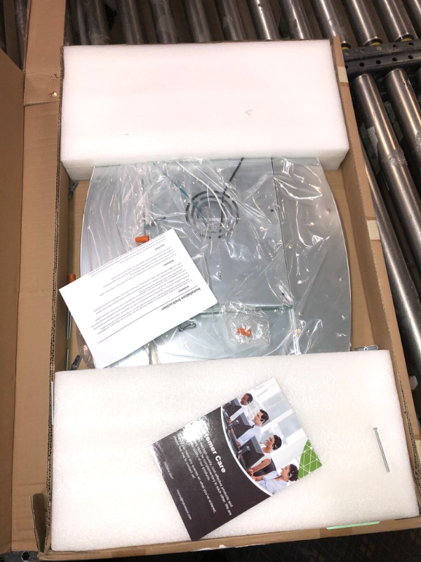 Photo 1 of 32 Inch Oval LED Flat Panel Light, White, 38W, 3800lm, 3000K/4000K/5000K CCT Selectable, 120°Beam Angle, Dimmable Edge-Lit Flush Mount Ceiling Light Fixture - ETL Listed 32 inch White.1