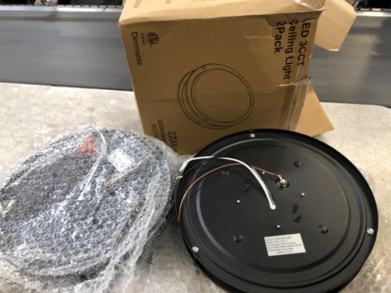 Photo 1 of LED 3CCT CEILING LIGHT 2 PACK