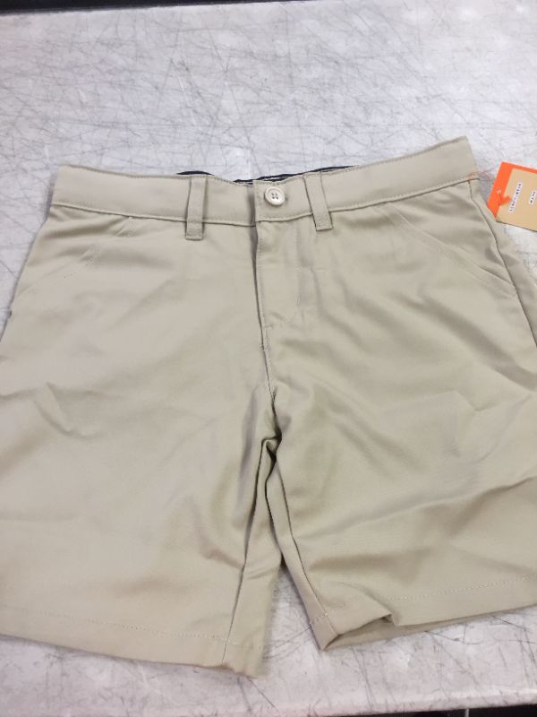 Photo 2 of French Toast Girls' Adjustable Waist Stretch Performance Short 10 Khaki Beige