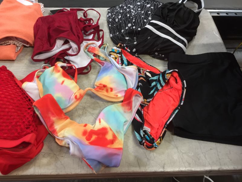 Photo 2 of BAG LOT OF WOMEN'S BATHING SUITS ---DIFFERNT STYLES AND SIZES --- SOLD AS IS---  