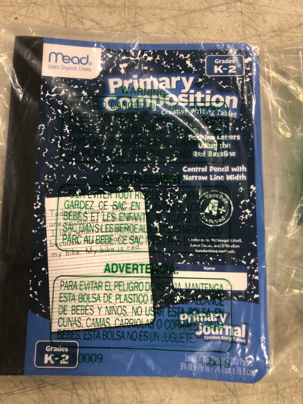 Photo 1 of MEAD PRODUCTS LLC PRIMARY COMPOSITION BOOK FULL PAGE 
