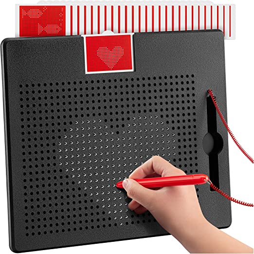 Photo 1 of AYNAT FUN Magnetic Drawing Board for Toddlers & Kids with Beads and Drawing Stylus - Toddler Doodle Board & Sketch Toys for Girls & Boys - Airplane & Car Ride Travel Activities for Kids (713 Beads)