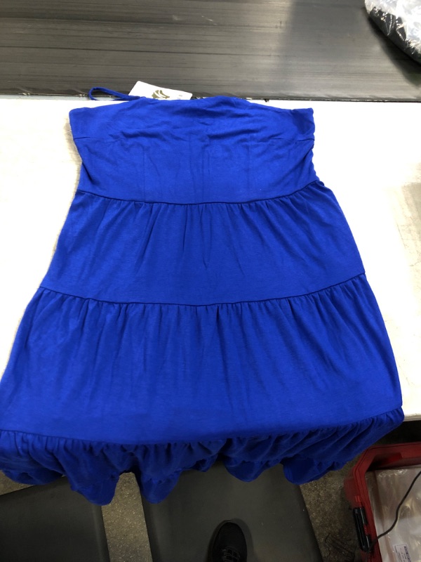 Photo 1 of WOMEN'S SLEEVELESS BLUE SIZE DRESS