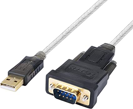 Photo 1 of DTech Serial Cable to USB Adapter DB9 Male RS232 Port Supports Windows 11 10 8 7 Mac (6 Feet, PL2303)
