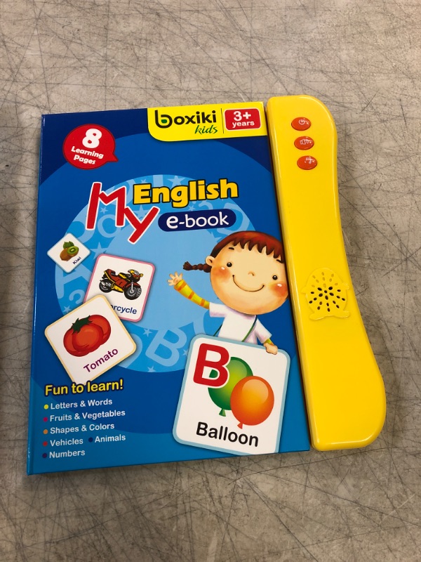 Photo 2 of Boxiki kids ABC Sound Book for Children Interactive Toy with English Letters, Words and Shapes. Educational Toys for Toddlers, Learning Toys for 3 Years and Older
