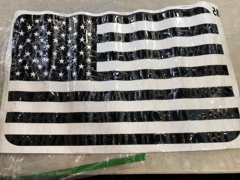 Photo 1 of 2 PCS-FLAG STICKER 
29X18 INCHES 