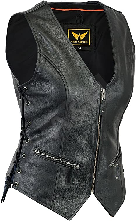 Photo 1 of A&H Apparel Women Motorcycle Biker Classic Vest Genuine Cowhide Leather Vest With Gun Pocket
SIZE-3XL
