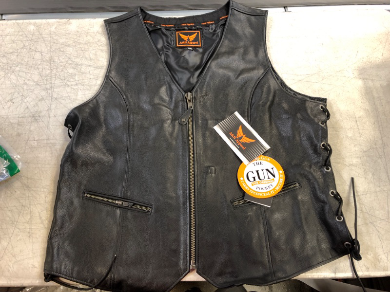 Photo 2 of A&H Apparel Women Motorcycle Biker Classic Vest Genuine Cowhide Leather Vest With Gun Pocket
SIZE-3XL
