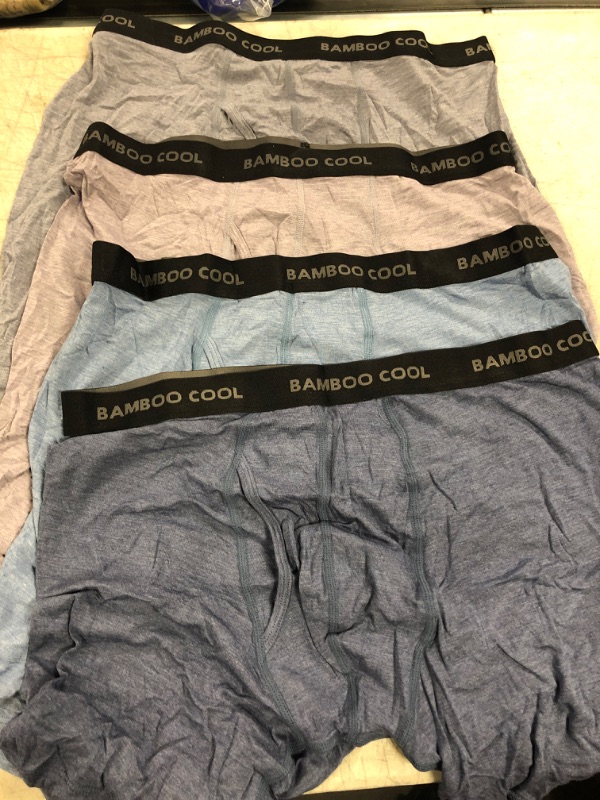 Photo 1 of BAMBOO COOL Men’s Underwear boxer briefs Soft Comfortable Bamboo Viscose Underwear Trunks (4 Pack)
size- xl
