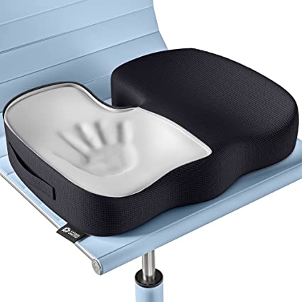 Photo 1 of 5 STARS UNITED Seat Cushion Pillow for Office Chair - Memory Foam Chair Pad - Tailbone, Sciatica, Lower Back Pain Relief - Lifting Cushion for Car, Wheelchair, School Chair
