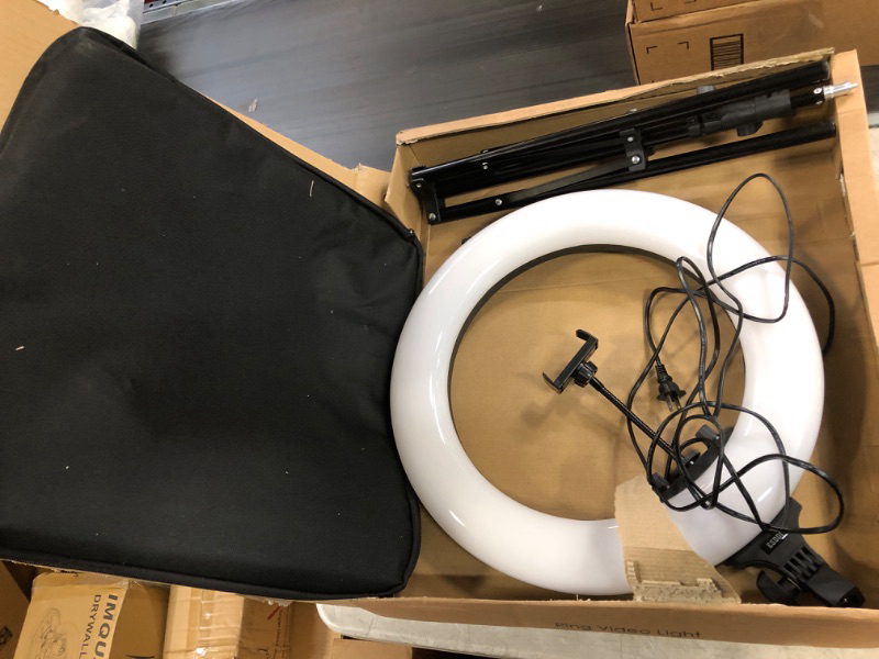 Photo 1 of 18" LED Ring Light with 72" Adjustable Stand, 4800LM 3000K-6500K 432pcs SMD LED CRI 90+ Dimmable Ring Light Kit for Camera, YouTube, Makeup, Portrait Shooting